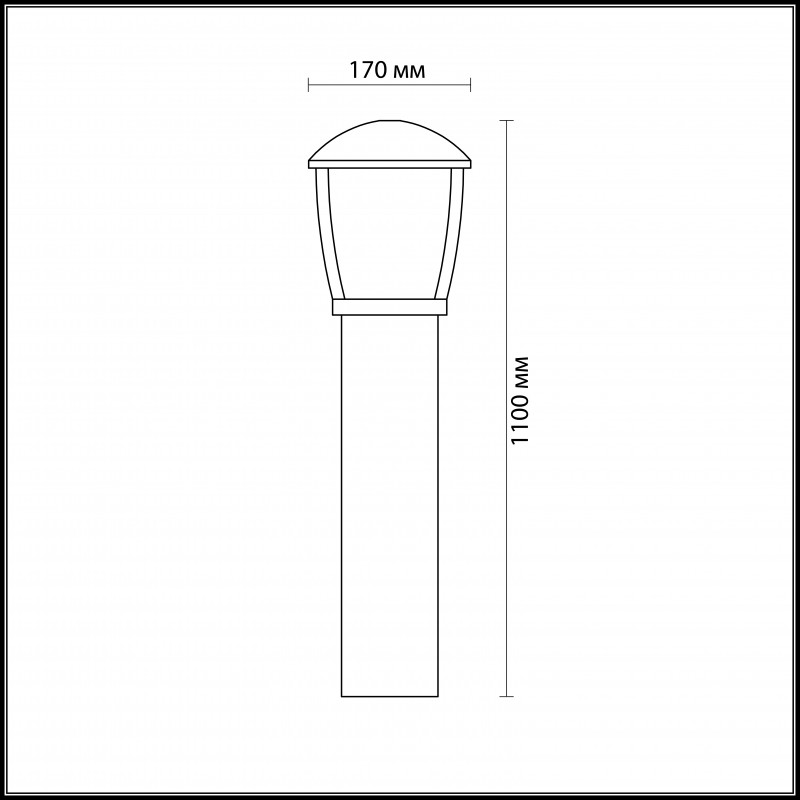 Садово-парковый светильник Odeon Light 4051/1F