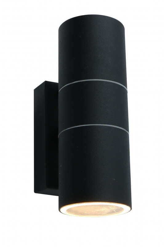 уличный настенный светильник arte lamp sonaglio a3302al 2bk Светильник настенный ARTE Lamp A3302AL-2BK