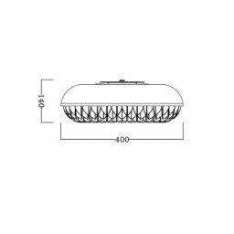 Накладной светильник ESTARES ASTRA 40W RGB R-400-WHITE