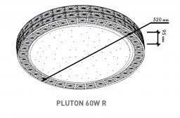 Накладной светильник ESTARES PLUTON 60W R-520-SHINY