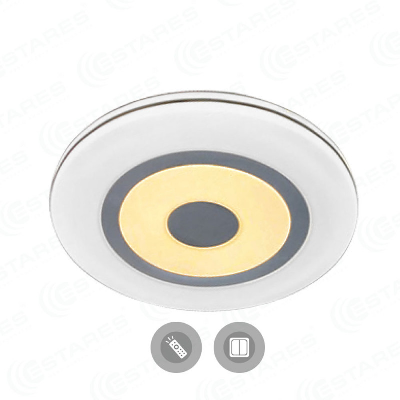 Накладной светильник ESTARES QUADRON DOUBLE 72W R-550-WHITE