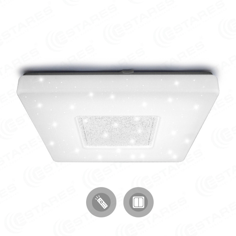 Накладной светильник ESTARES QUADRON SIYANIE 60W S-550-SHINY/CRISTAL