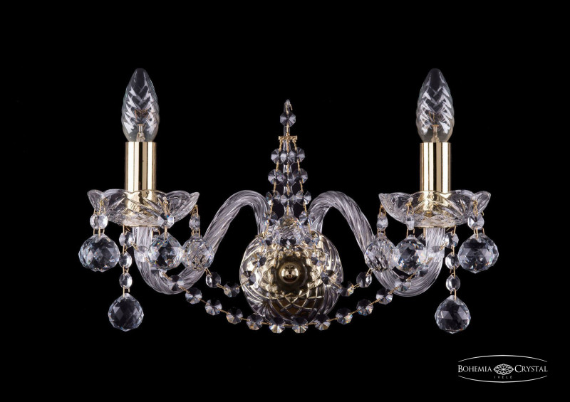 Бра Bohemia Ivele Crystal 1411B/2/160/G/Balls