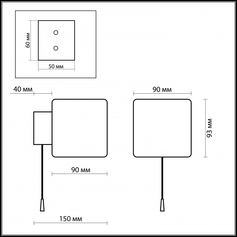 Бра Odeon Light 2183/1W