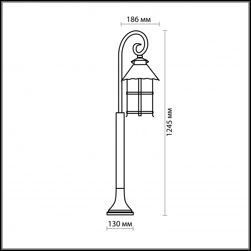 Садово-парковый светильник Odeon Light 2314/1F