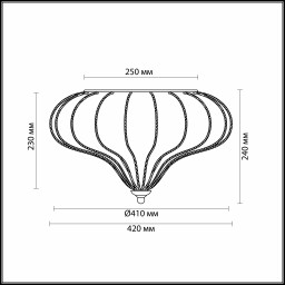 Накладная люстра Odeon Light 2684/4C