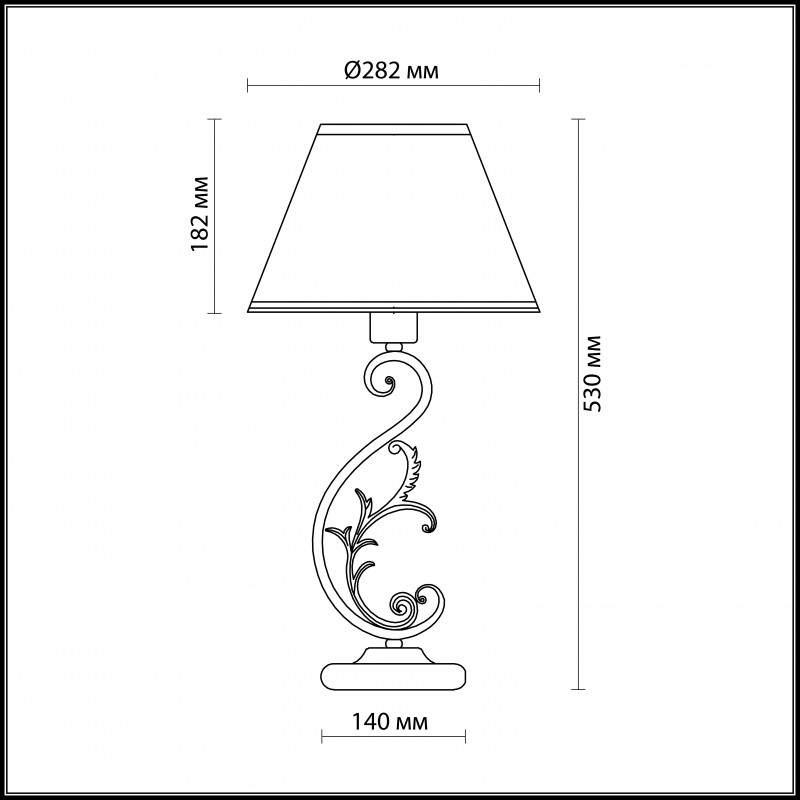 Настольная лампа Odeon Light 2687/1T