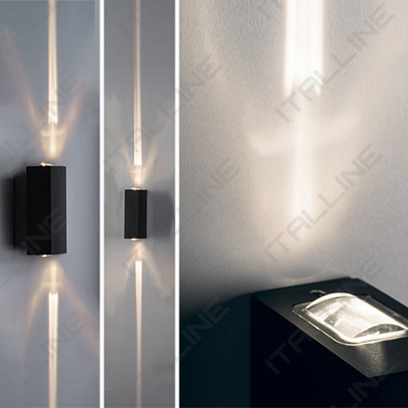 Светильник настенный ITALLINE IT01-A150/2 BLACK встраиваемый светильник italline de 313 white
