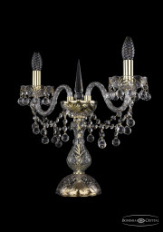 Настольная лампа Bohemia Ivele Crystal 1409L/2/141-39/G