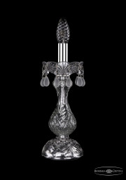 Настольная лампа Bohemia Ivele Crystal 1410L/1-31/Ni/V0300