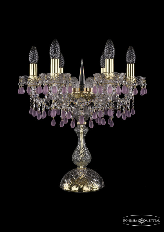 Настольная лампа Bohemia Ivele Crystal 1410L/6/141-47/G/V7010