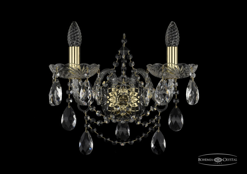 Бра Bohemia Ivele Crystal 1411B/2/160/XL/G