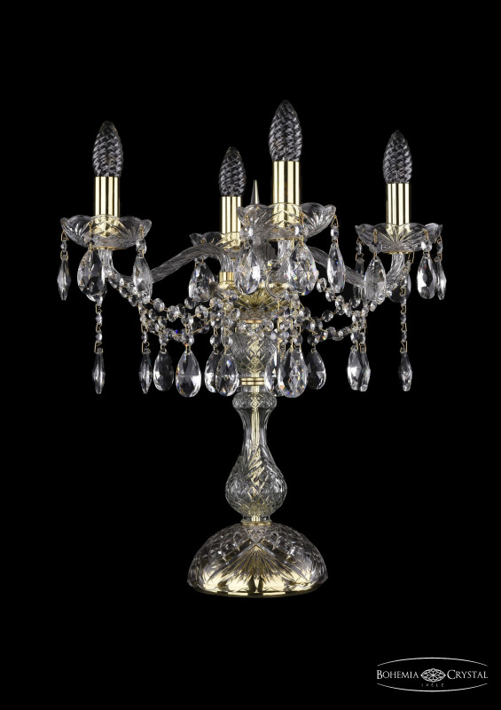 Настольная лампа Bohemia Ivele Crystal 1413L/4/141-47/G
