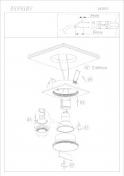 Встраиваемый светильник Denkirs DK2025-BK