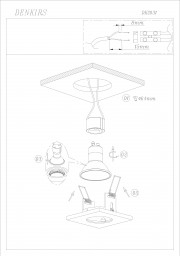 Встраиваемый светильник Denkirs DK2031-OR