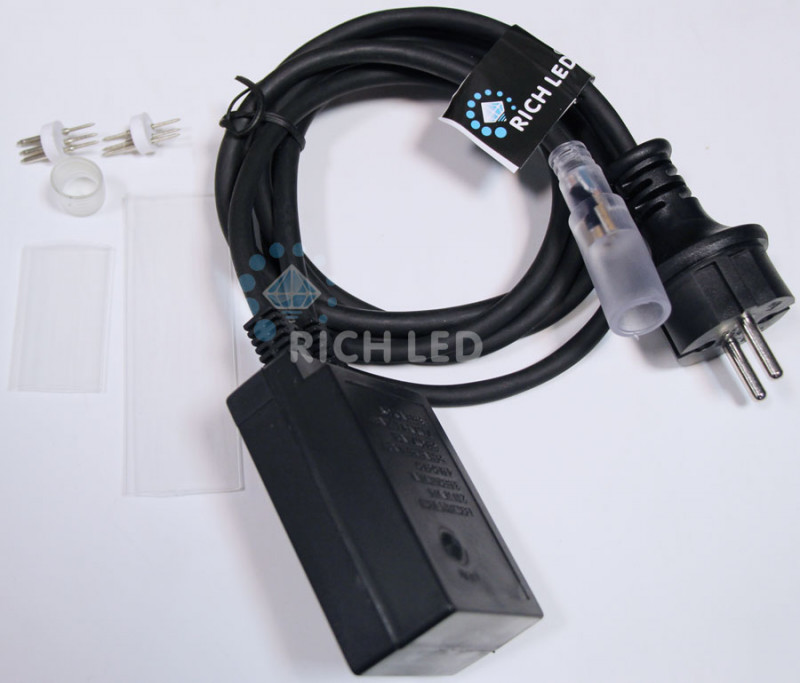 Комплект подключения Rich LED RL-Cn-DL3-100-B комплект подключения с 5 коннекторами 24v длина 5м провод пвх