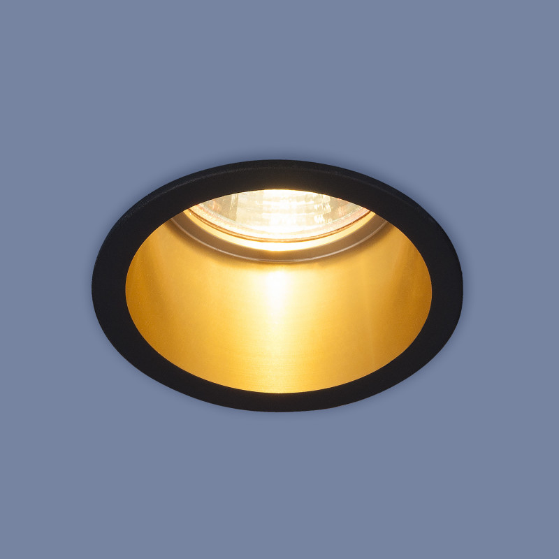 Встраиваемый светильник Elektrostandard 7004 MR16 BK/GD черный/золото