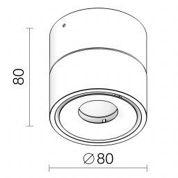 Накладной светильник LeDron LH8W Black