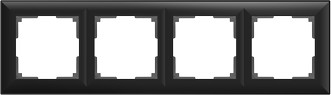 Рамка Werkel WL14-Frame-04 (черный матовый) рамка wessen 59 трехместная матовый хром kd 3 58