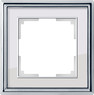 Рамка Werkel WL17-Frame-01 (хром/белый)