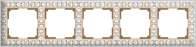 Рамка Werkel WL07-Frame-05(белое золото) WL07-Frame-05(белое золото) WL07-Frame-05(белое золото) - фото 1