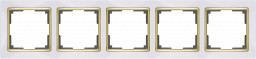 Рамка Werkel WL03-Frame-05-white-GD(белый/золото)