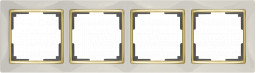 Рамка Werkel WL03-Frame-04-ivory-GD (слоновая кость/золото)