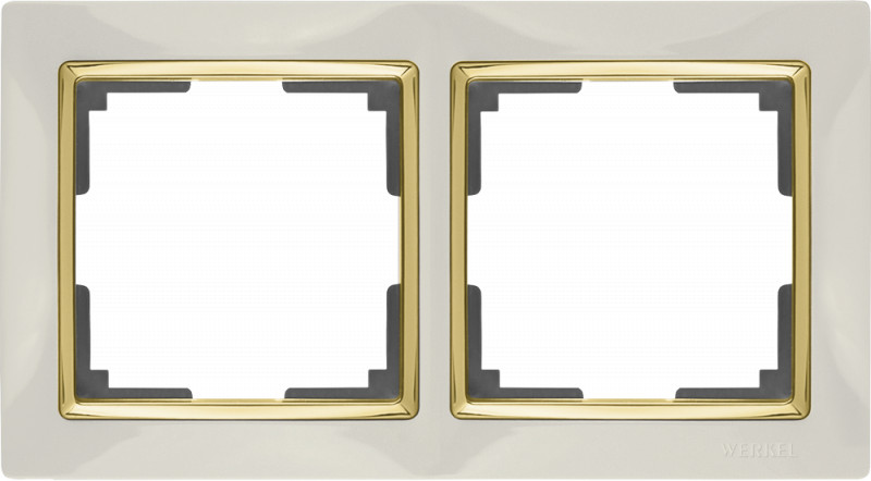 Рамка Werkel WL03-Frame-02-ivory-GD (слоновая кость/золото)