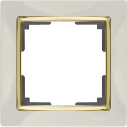 Рамка Werkel WL03-Frame-01-ivory-GD (слоновая кость/золото)