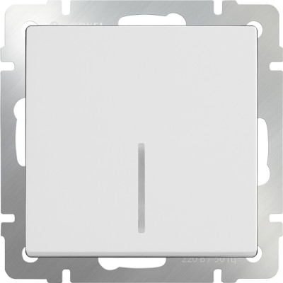 Выключатель Werkel WL01-SW-1G-LED (белый)