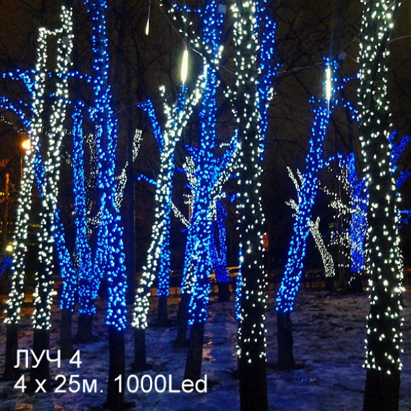 LED гирлянда на деревья Гирлянда.рф G05-1758 светодиодный занавес гирлянда рф g05 1745