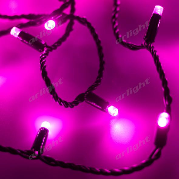 Светодиодная нить ARdecoled 025806 гирлянда arlight ard string classic 10000 black 100led std pink 230v 7w 025806