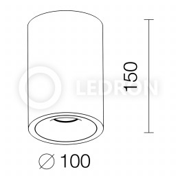 Накладной светильник LeDron MJ1027GB 150mm