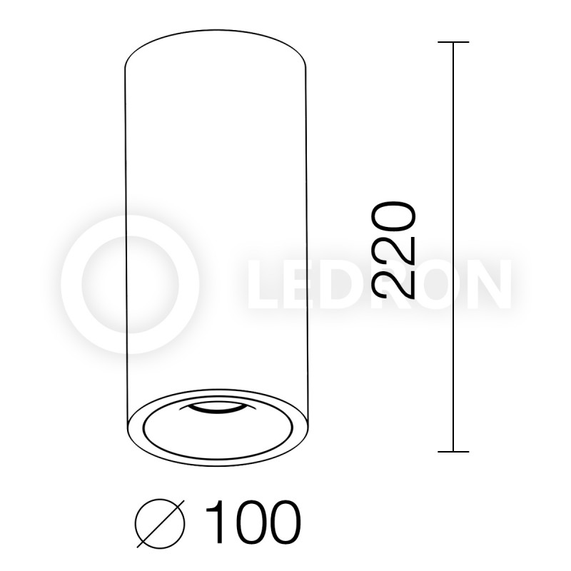 Накладной светильник LeDron MJ1027GW220mm