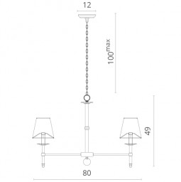 Подвесная люстра Divinare 1162/01 LM-8