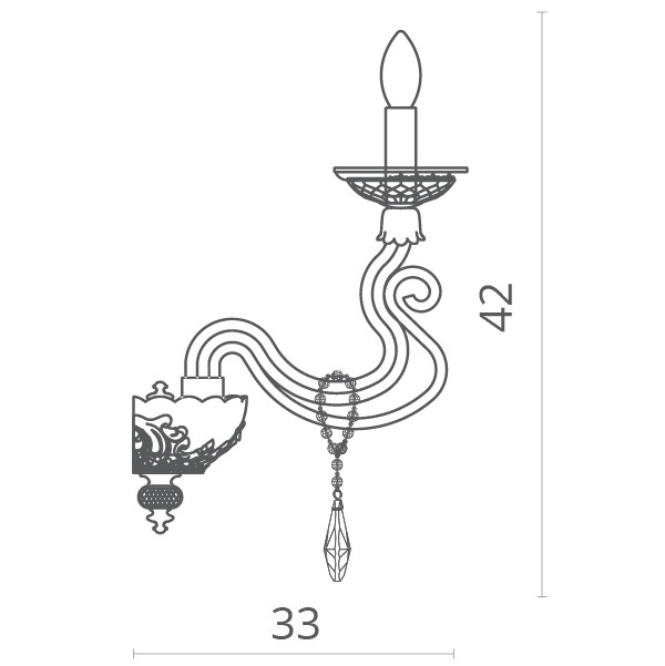 Бра Divinare 5125/07 AP-1