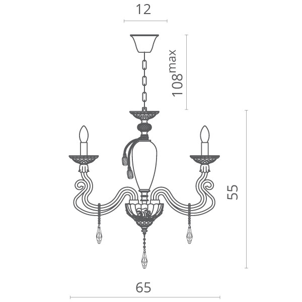 Подвесная люстра Divinare 5125/07 LM-6