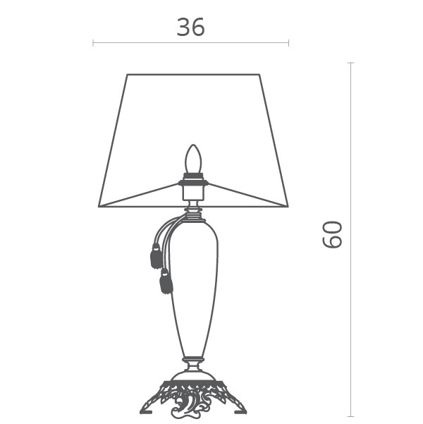 Настольная лампа Divinare 5125/12 TL-1