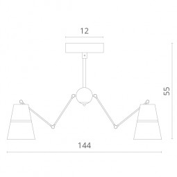 Люстра на штанге Divinare 8035/19 LM-6