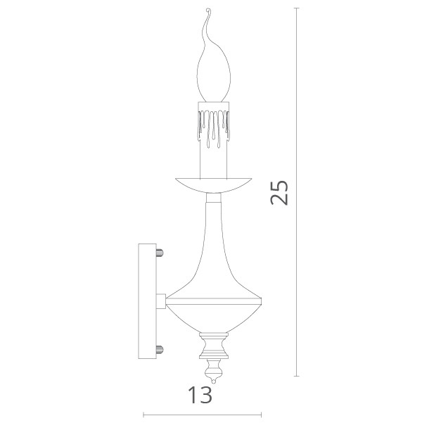 Бра Divinare 8121/01 AP-1