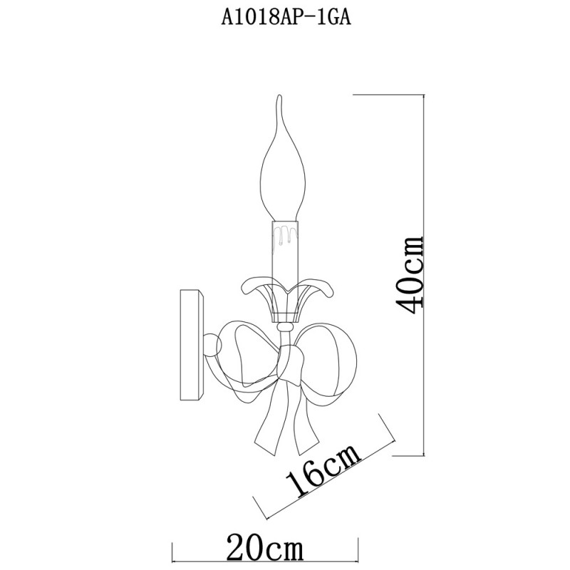 Бра ARTE Lamp A1018AP-1GA