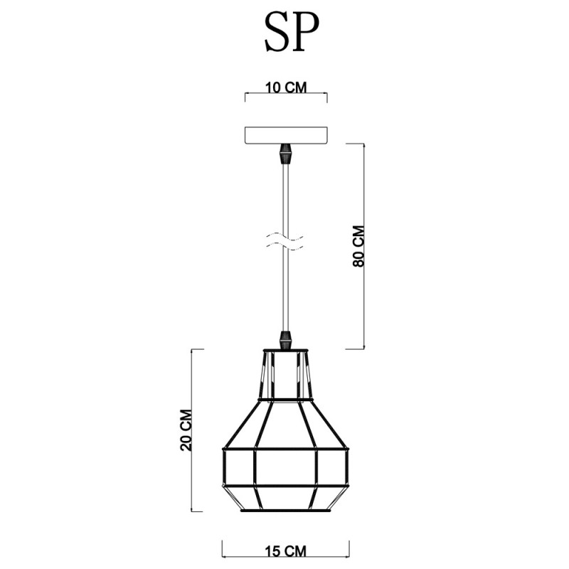 Подвесной светильник ARTE Lamp A1109SP-1BK