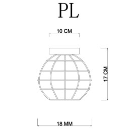 Накладной светильник ARTE Lamp A1110PL-1WH