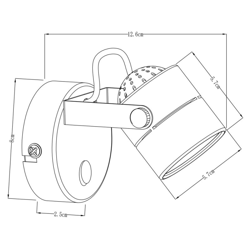 Спот ARTE Lamp A1310AP-1BK