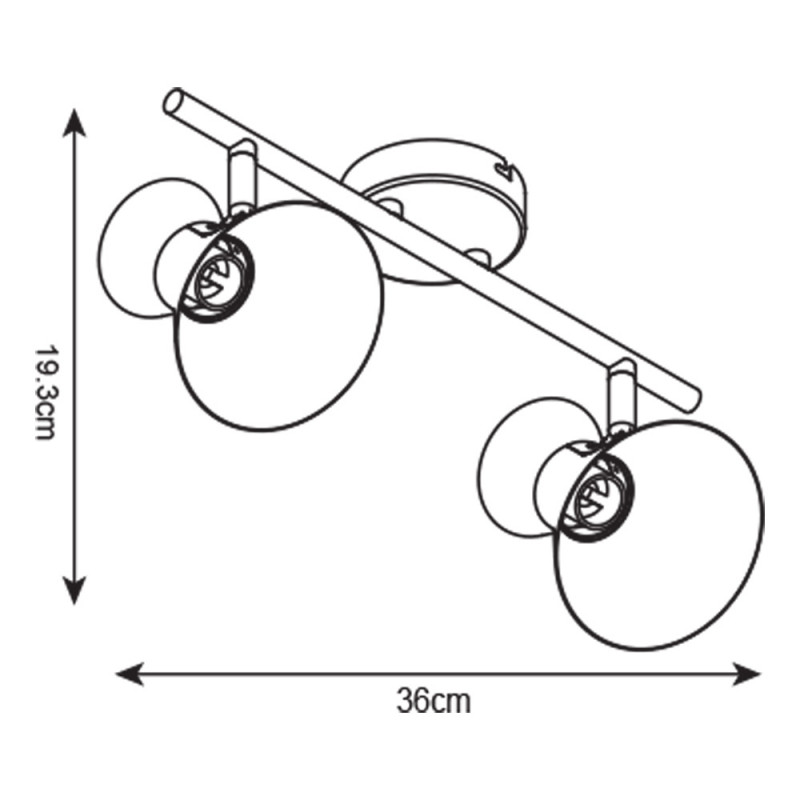 Спот ARTE Lamp A1406AP-2BK