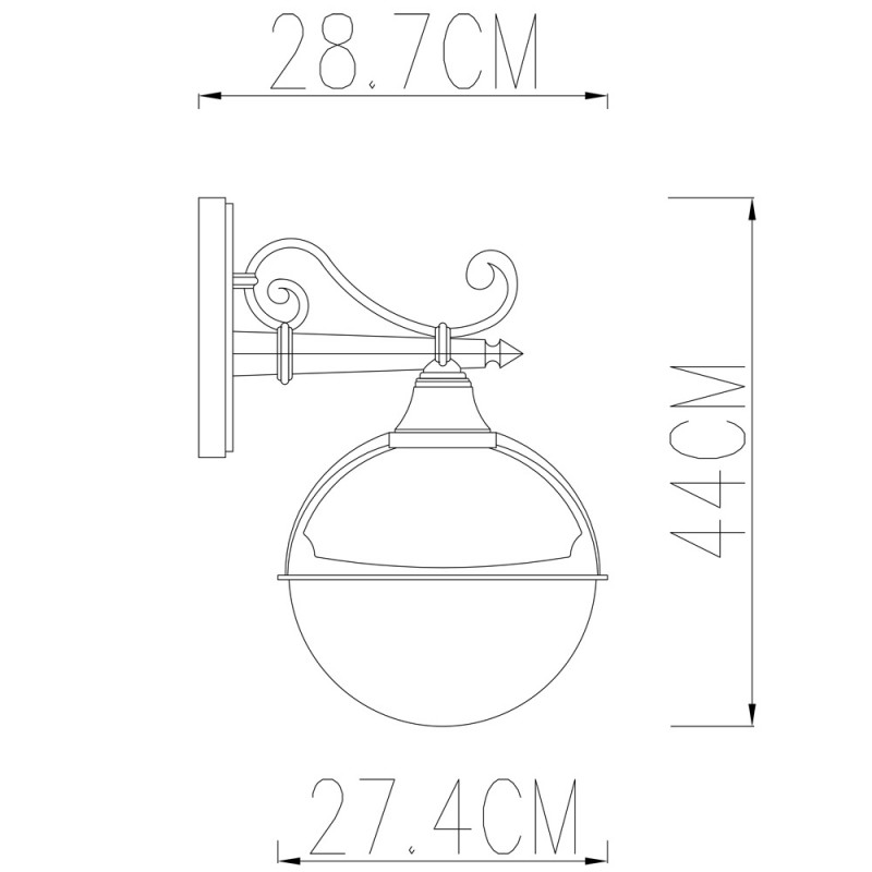 Светильник настенный ARTE Lamp A1492AL-1WG