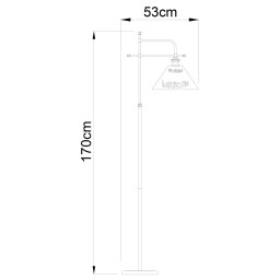 Торшер ARTE Lamp A1511PN-1PB