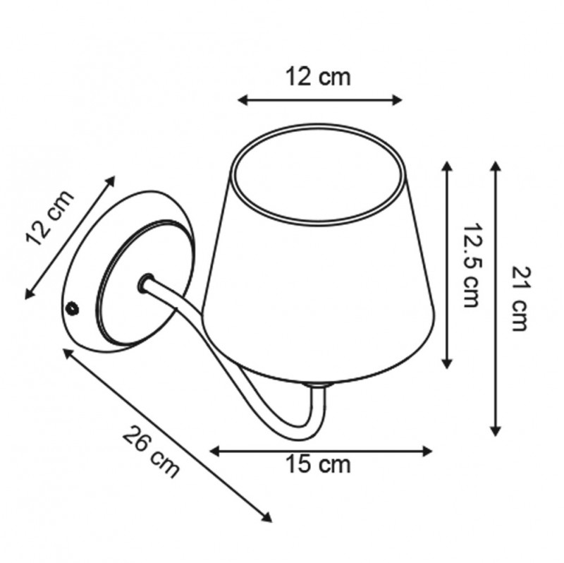 Бра ARTE Lamp A1528AP-1WH