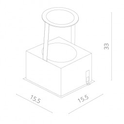 Встраиваемый светильник ARTE Lamp A1618PL-1WH