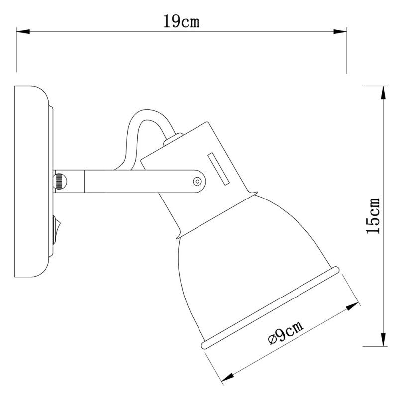 Спот ARTE Lamp A1677AP-1BK